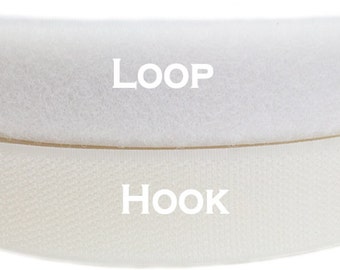 1 Inch Sew on Hook and Loop Adhesive YKK Brand Style By Yard (Purchase includes both hook and loop sides) - 1 YARD