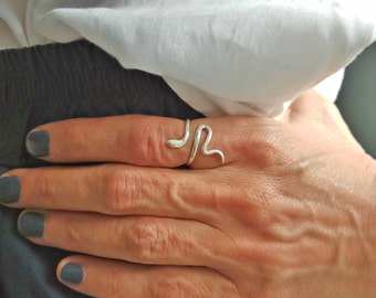 Silver Snake Ring, Sterling Silver Ring, Wholesale Snake Ring, Fashion Jewelry Ring, Wholesale Jewelry Supplies, Adjustable Jewelry Ring