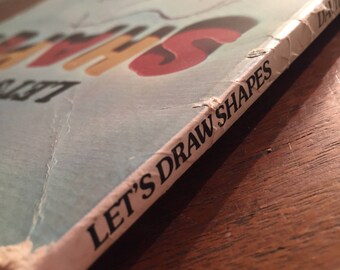 1976 Vintage Drawing Book, Let's Draw Shapes, Children Drawing Book, Draw Animals, Bump Shapes, Heart Shapes, Wave Shapes, Curl Shapes