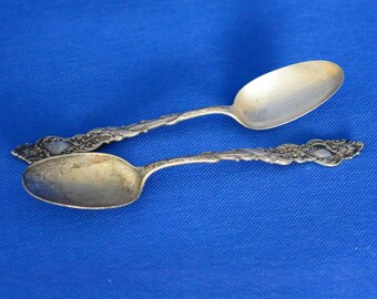 Columbia Silverplated Serving Spoon by Rogers Bros., International Silver - Pattern Number 1893 - Set of 2