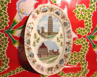 Vintage Pisa, Italy souvenir platter- Kronester, Bavaria