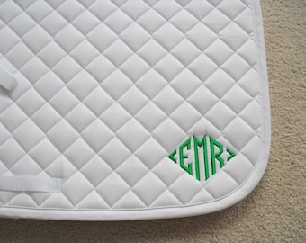 English All Purpose Saddle Pad with Diamond Monogram