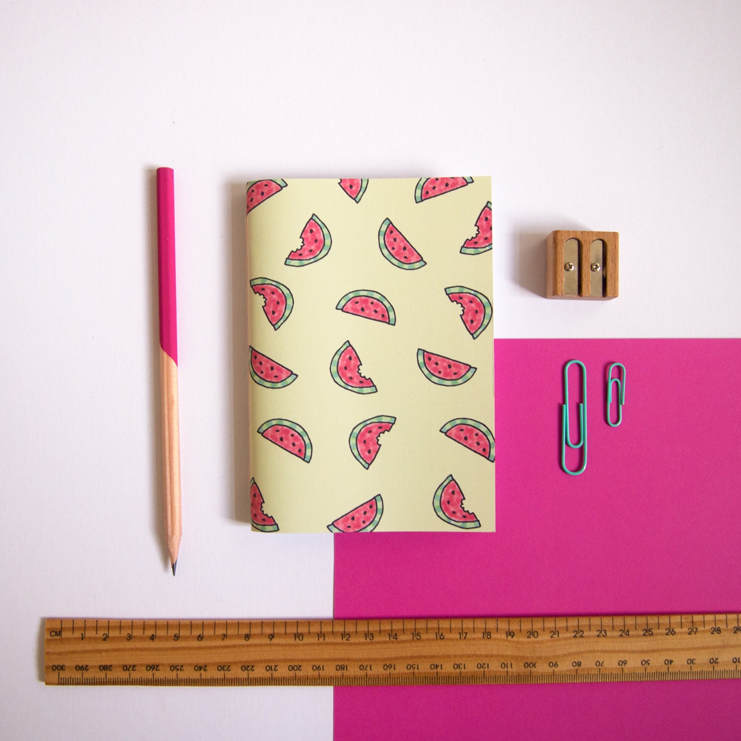 A6 Notebook / Watermelon Notebook / Fruity Stationery / Pocket