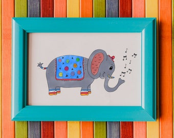 Mr Elephant Art Print - Jennifer Reid