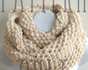 Knit Cowl Pattern - Cowl Knitting Pattern PDF for The READER