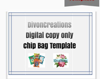 chip bag template for word chip bags etsy chip bag template for word chip bags etsy