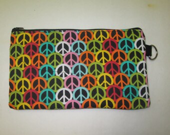Trousse en tissu de signe de la paix de l’école