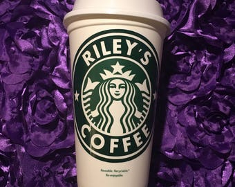 Personalized Starbucks Cup / Travel Mug / Birthday for Her / Teacher Appreciation / Personalized Gift / Bridesmaid Gift / Graduation Gift