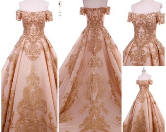 Silk Tulle Ball Gown with Box Pleating