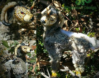 Silvabeast Iyara - Jackalope OOAK Art doll