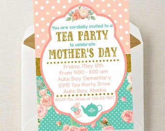 mothers day invite etsy s day party invitations