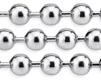 10 Ft 3 mm Stainless Steel Ball Chain (STBL3)