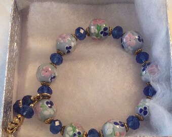 Blue Stone Stretch Bracelet