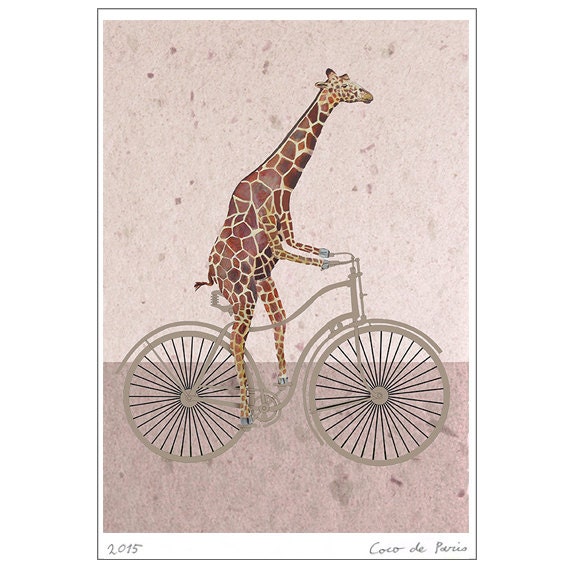 impression sur toile bicyclette