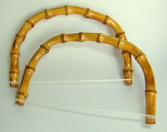 Bamboo Purse Handles - Half Moon