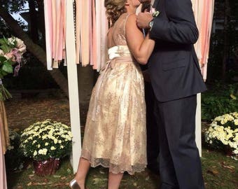 Ribbon Garland, Rag Garland, Shabby Chic Garland, Ribbon Banner, Pink and Gold Baby Shower Decorations, Fabric Ceremony Backdrop Wedding