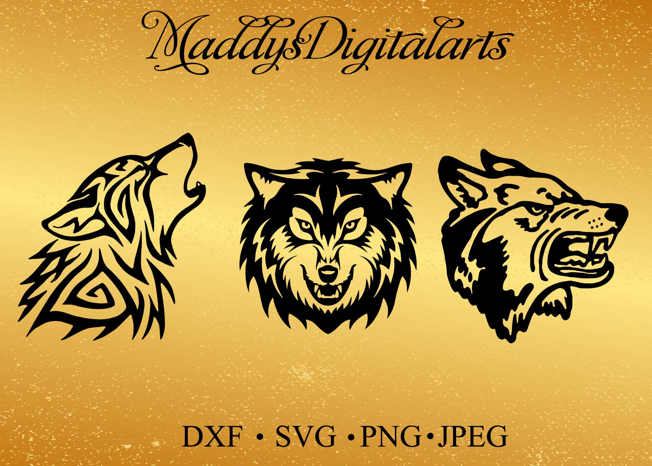 Download wolf svg wolf dxf animal svg jpg png dxf cutting files