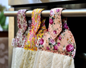 3 Hanging kitchen towels, Set of 3 kitchen towels, Dish towel set, Kitchen towels handmade, Oven towel, Hanging hand towel, Hanging towels