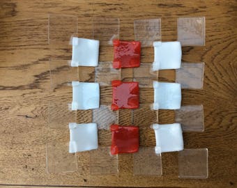 Fused glass platter or bowl