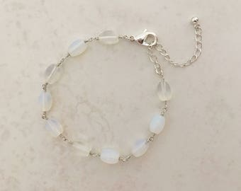 Sterling Silver Moonstone Bracelet