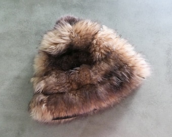 Vintage ITALIAN FUR CAP ⋆ Tuscan Lamb Skin Fur Hat 60s 70s Shag Italy High Fashion Streetwear High End Luxury Accessory Small Designer Hats