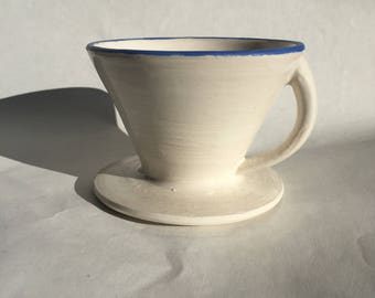 Handmade ceramic coffee dripper/ pour-over/ coffee-maker/ pottery