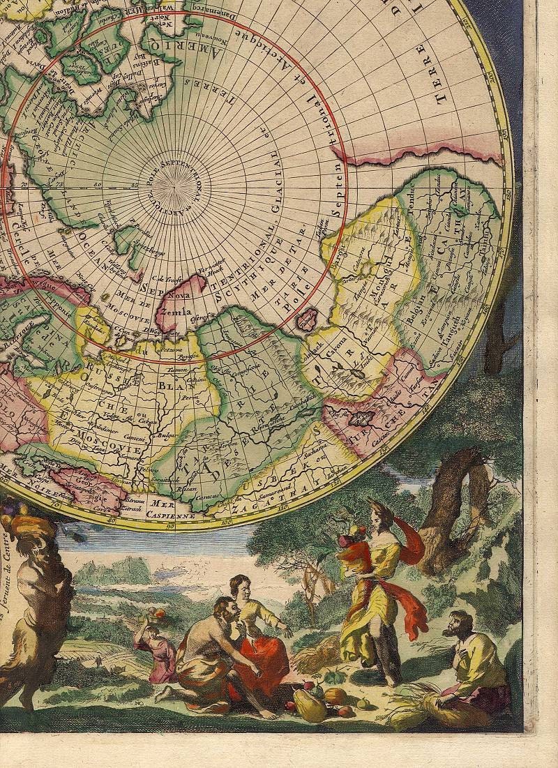 Mortier Poles Antique World Maps Ancient Maps 72
