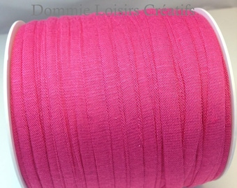 Ball of Trapillo cotton lycra jersey, fabric, pink, fuchsia