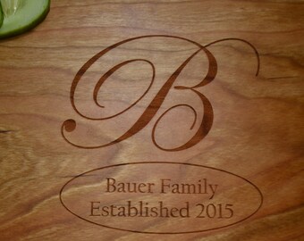 Personalized Family Cutting Board