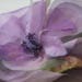 Great Purple vintage 70s-80s,veiling flower,Antique chiffon Flower,Millinery vintage flower,Vintage floral adornment,corsage lilac flower