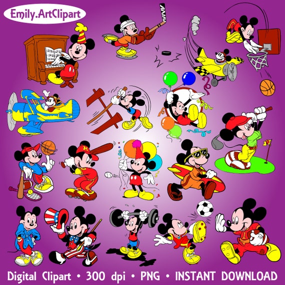 Digital Clipart 17 Image Mickey Mouse Party Clip Art