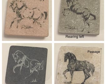 One 2x2” Horse lover magnet. Check out the different available images