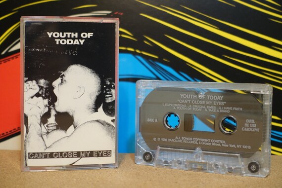 Can't Close My Eyes by Youth Of Today Vintage Cassette Tape