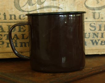 Vintage Enamelware Coffee Cup