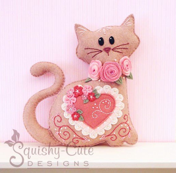 Cat Valentines Day Gift Stuffed Animal Cat Valentines Day Gift Stuffed Animal