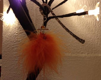 ORANGE DUSTER TASSEL BOOKMARK