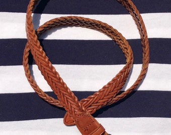 Vintage Breided Leather Belt