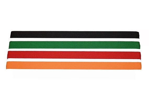 Headbands Orange Red Green Black No slip 1/2 Inch Sports Headband With Silicone