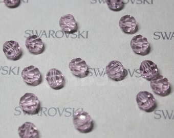 Swarovski Elements Crystal Beads 5000 Round Ball 6mm Beads ROSALINE - Select Quantity