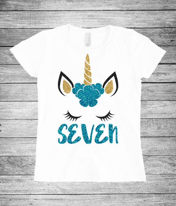 Download Seven Unicorn Birthday Shirt Unicorn Shirt Seven Birthday