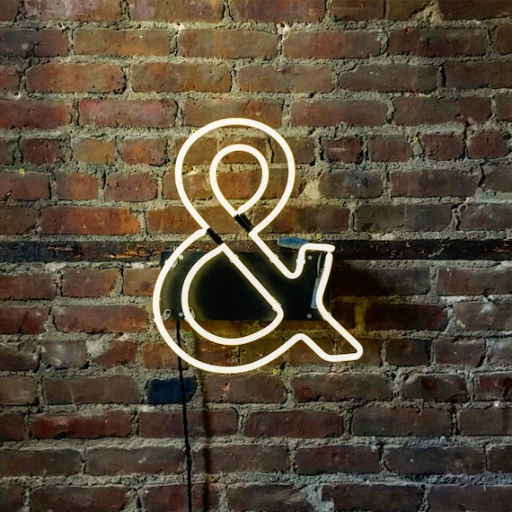 Mounted Neon Ampersand - Ready-made Neon