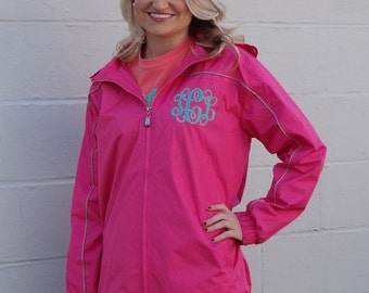 Monogrammed Rain Jacket Personalized Rain Coat