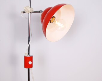 Vintage Red Floor Standing Lamp