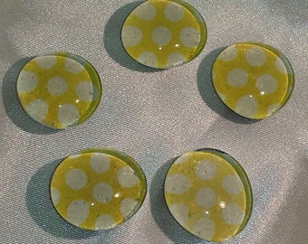 Polkadot Glass Marble Magnets