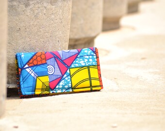 African print wallet