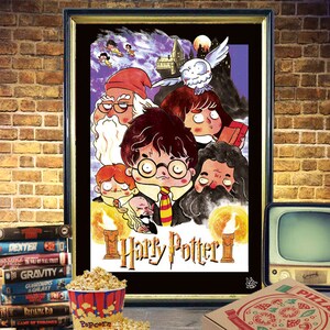 A3 Poster Harry Potter à l'école des sorciers - Cadeau mural décoration JK Rowling Film