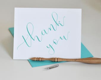 Handwritten Thanks Card | Calligraphy | Not Printed | Wedding Cards | Thank You Card