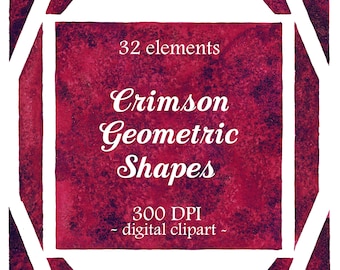 Art deco digital clip art Dark red digital paper Crimson red shapes clip art Burgundy png Burgundy wine clipart Cherry red burgundy clipart