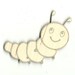 Caterpillar - Laser Cut Out Unfinished Wood Shape Craft Supply BUG10