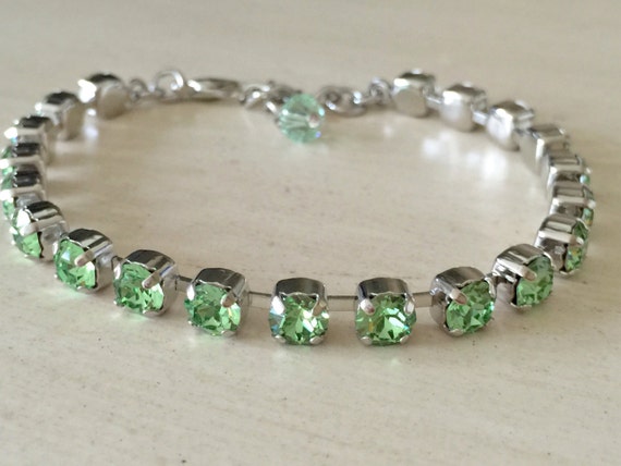 Stackables Crystal Peridot Bracelet